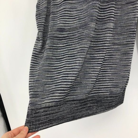 Armani Exchange grey purple space dye button front rayon cardigan - Picture 7 of 13